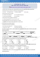 Đề số 3 - Đề thi cuối học kì 2 - Tiếng Anh 11 mới